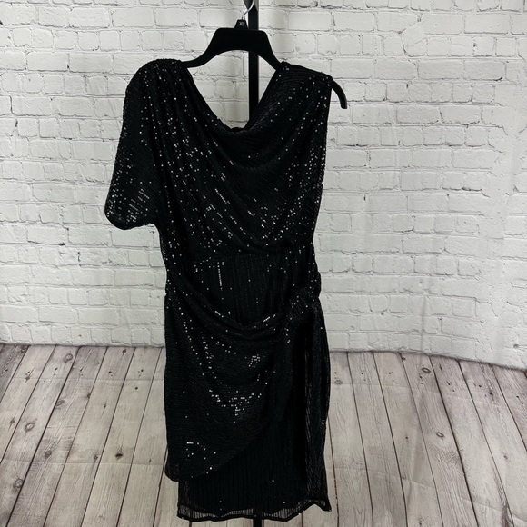Grace Karin Black Sequin Party Bodycon Off the Shoulder Dress Size Small - Picture 1 of 10